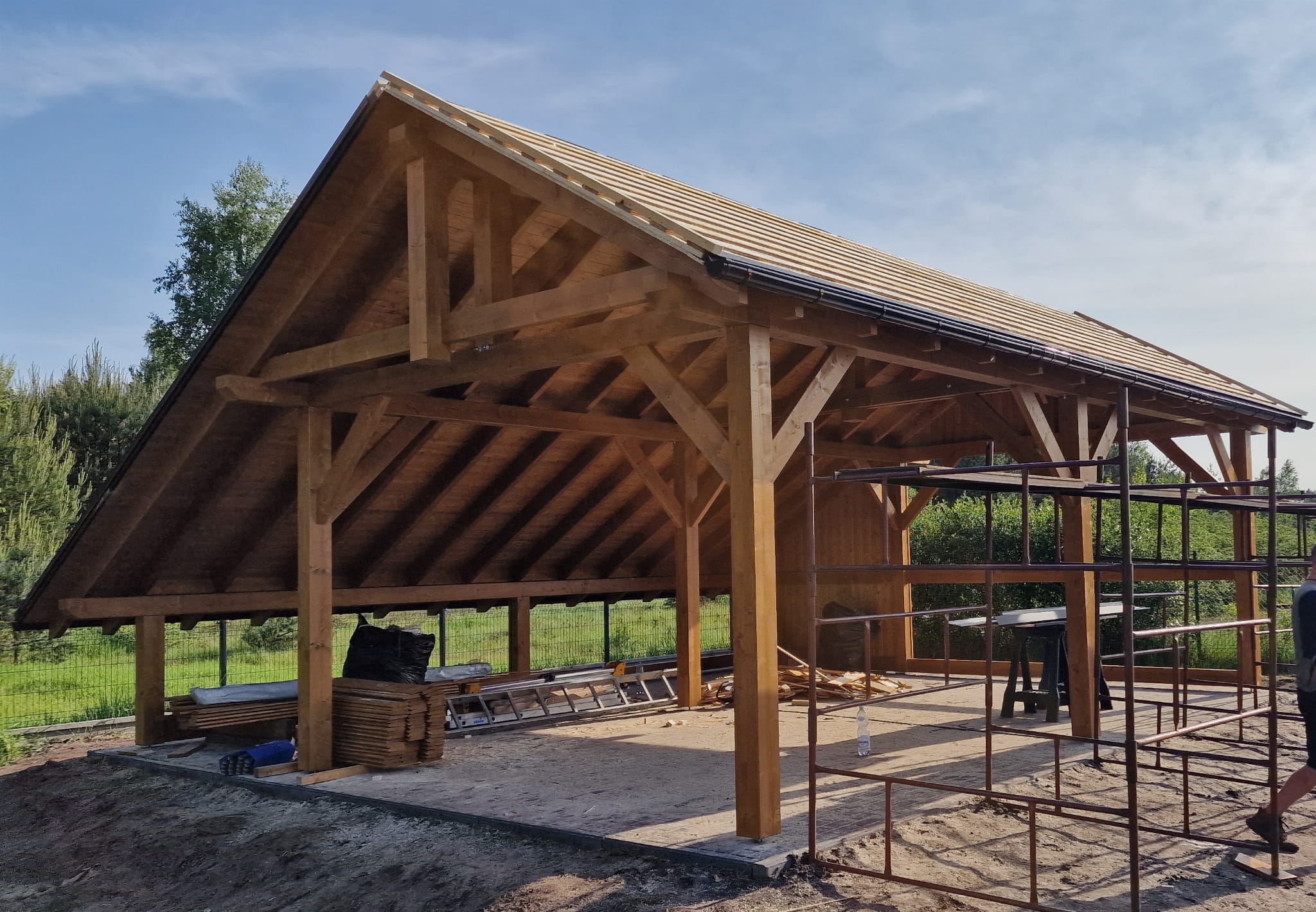 Holzcarport mit Satteldach 6,5×7,5 – Bild 2