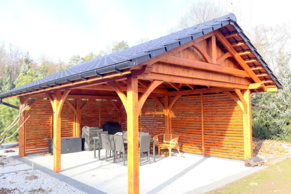 Holzcarport 3,5 × 5, Einzelstellplatz
