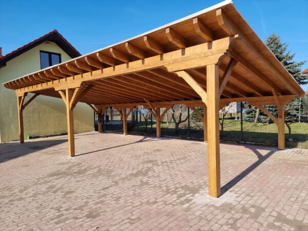 Holzcarport 5×11,5, Pultdach