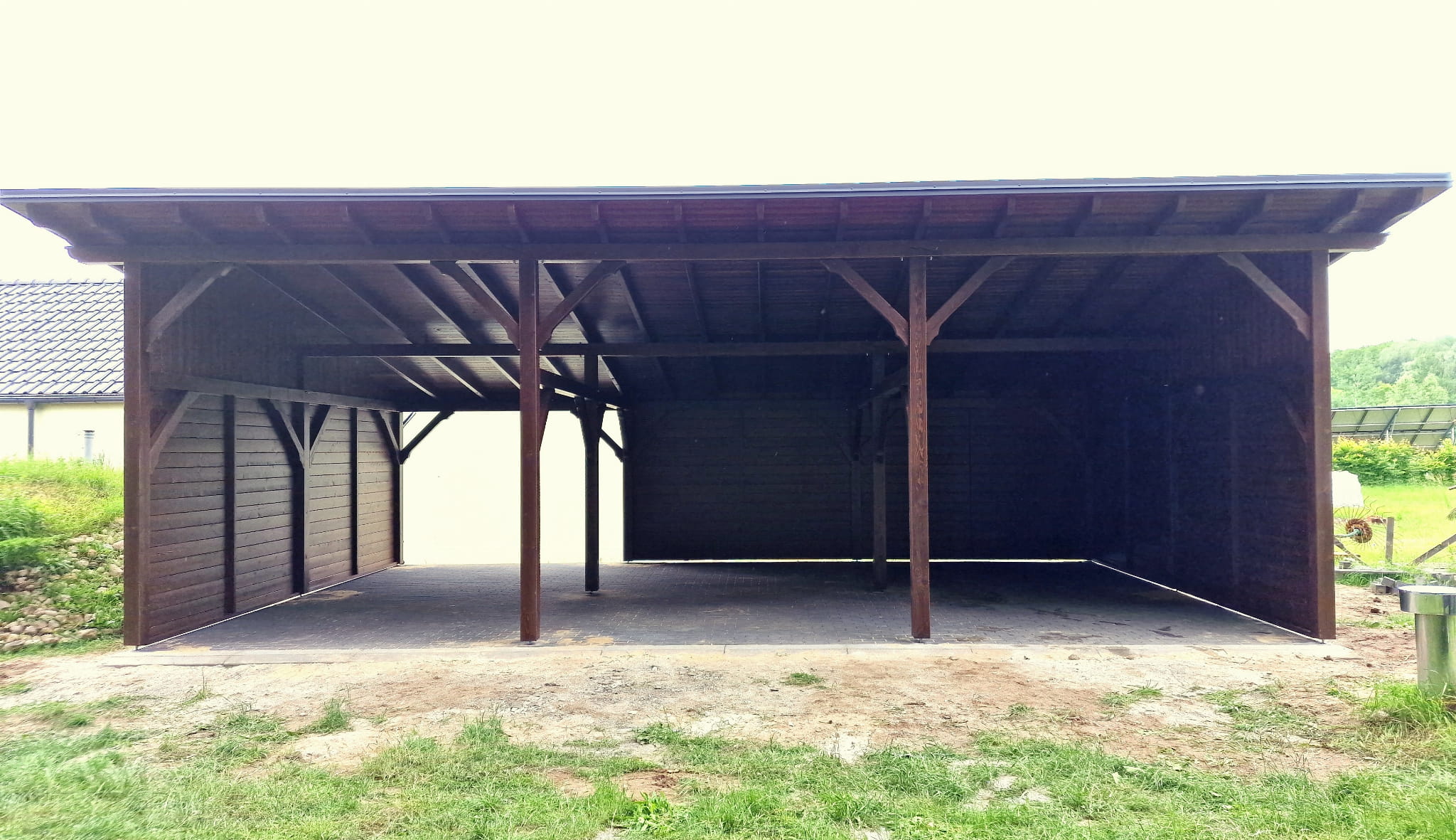 Holzcarport mit einseitigem Dach 6×10 – Bild 4