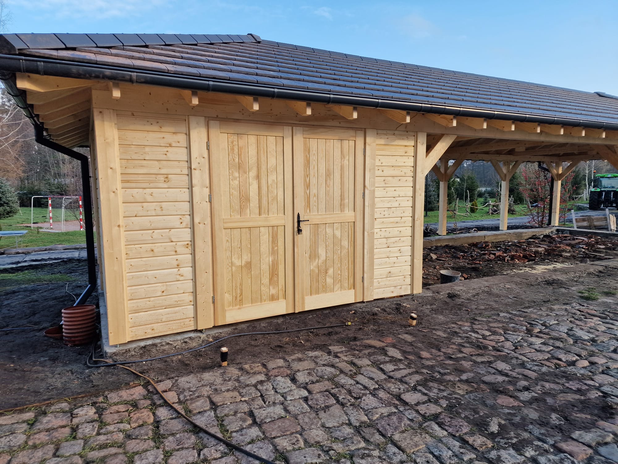 Holzcarport 5x15 mit Abstellraum – Bild 6