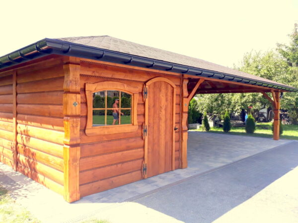 Holzüberdachung 10×5 m – PREMIUM-Klasse