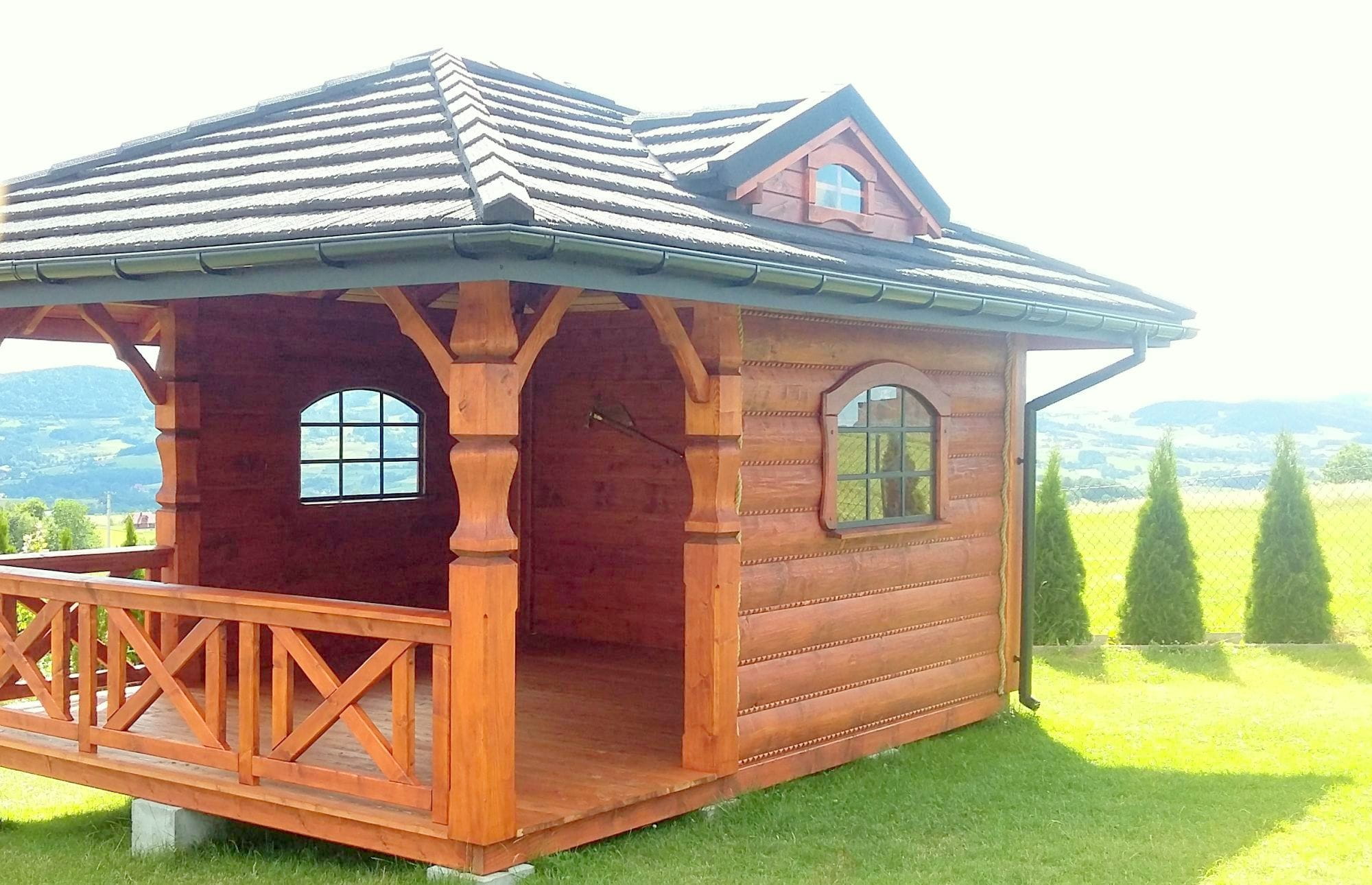 Holzlaube 5×4 m – moderne und solide Gartenkonstruktion – Bild 2