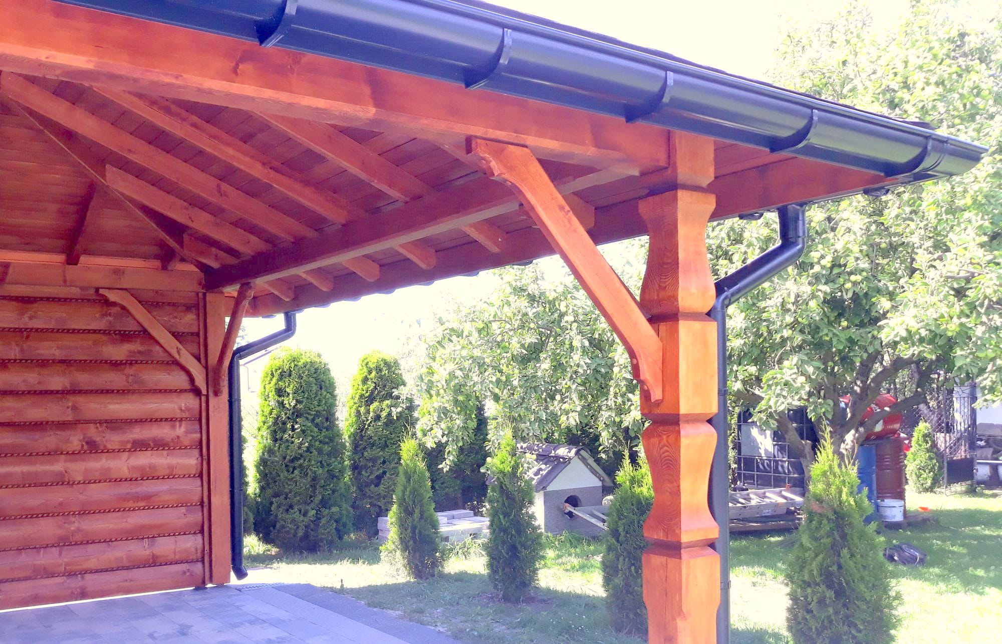 Holzüberdachung 10×5 m – PREMIUM-Klasse – Bild 3