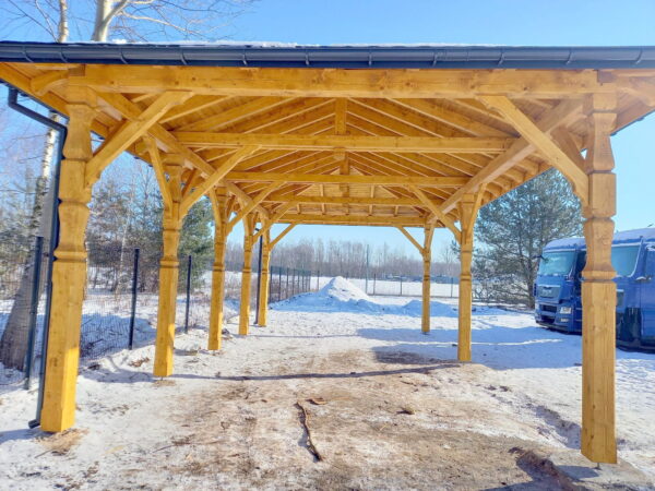 Holzüberdachung 10 x 5 m – Mińsk Mazowiecki